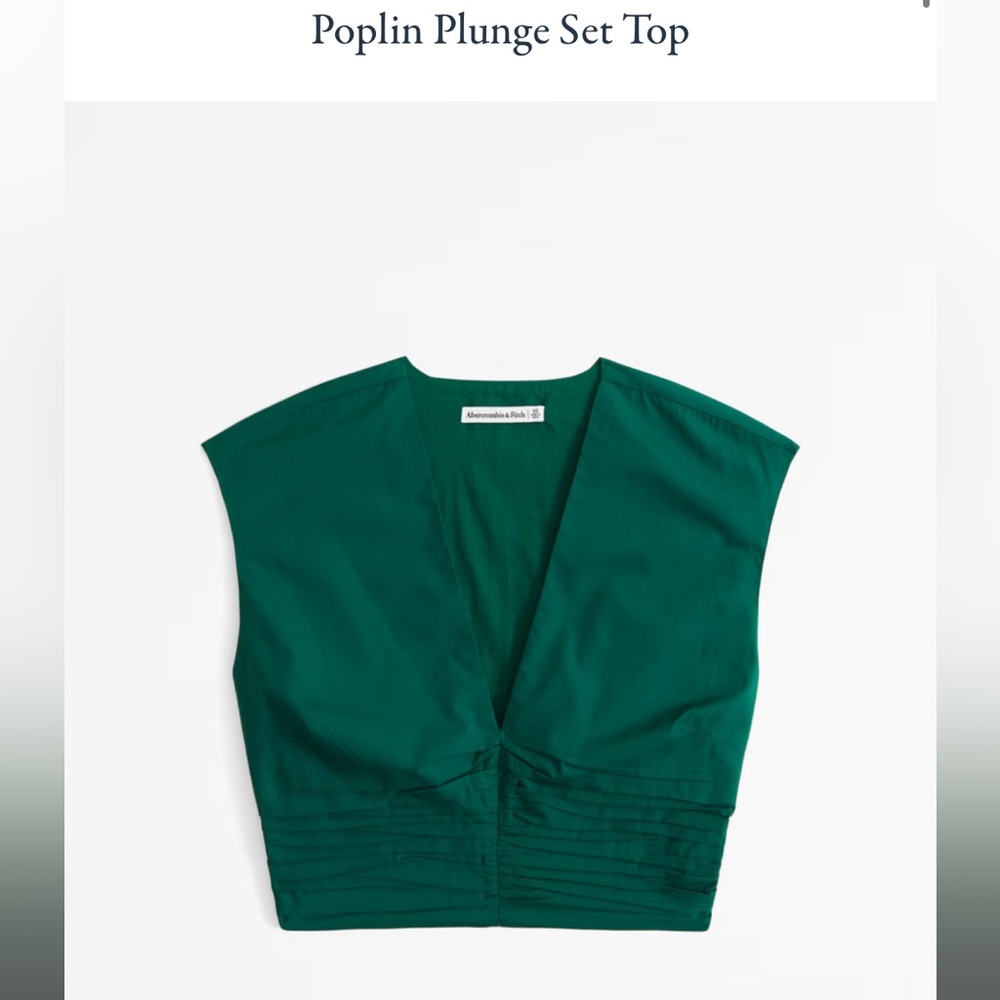 Poplin plunge set top